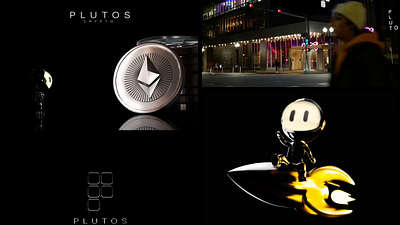 Plutos Cryptocurrency - Branding 3d branding design graphic design logo