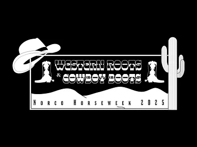 Norco Horseweek Logo Entry adobeillustrator branding cactus cowboy cowboy hat graphic design horseweek logo norco norcohighscool western