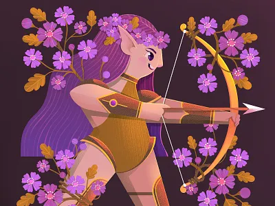 Elf Warrior character design challenge characterdesign childrens book illustration elf warrior illustration illustrator kidlit