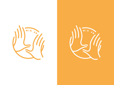 Chinese Massage Logo Design branding design hand hands icon illustrator massage therapy tuina