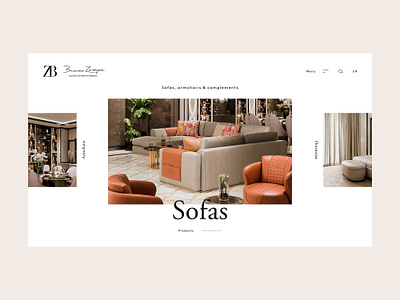 ZB products archive navigation branding clean crafted design furniture interior design minimal typography ui ui design ux web webdesign website
