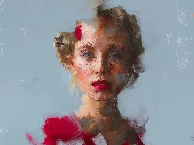 Atefehmkz Profile digital painting digital illustration portrait art