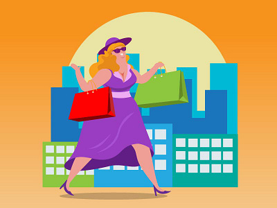 Shopping illustration vector