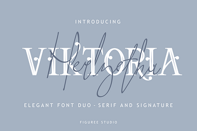 Viktoria // Elegant Font Duo beauty branding classic classic font elegant font duo elegant fonts fashion font design font duo fonts collection logo sans serif serif serif font serif fonts serif typeface signature signature font signature typece signature typeface