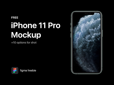 iPhone 11 Pro Freebie Mockup For Figma app apple black cards chart dashboad discover figma free freebie iphone iphone11 kit mobile mobile app mockup product design ui