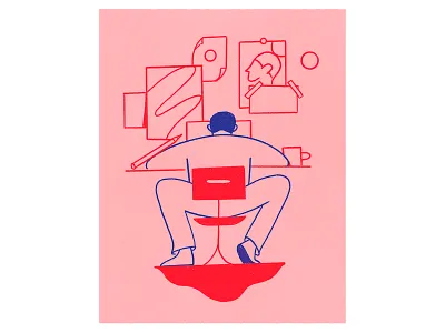 Sketching coffee computer digital drawing pencil prints sketching tape wall