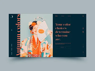 Autumn Colors autumn colors design landingpage minimal typography ui ux vector web webdesign website