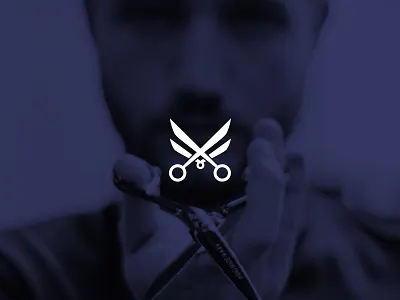 XY Salon barbershop cut design hair logo men minimal minimalism purple salon scissor shop x