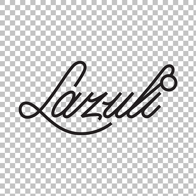 Lazuli calligraphy lettering logo old fashioned script script font