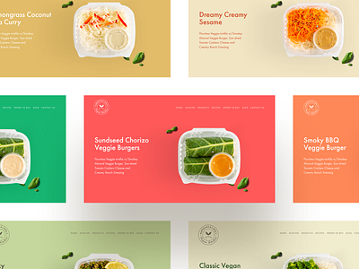 Vegan Food Store website bold colors clean colorful easyeze ecommerce eslam elshereef food food and drink minimal ui ux vegan web design