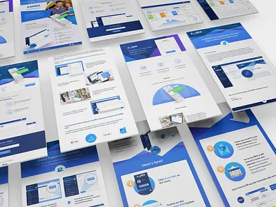 AMBER Materials & Website UIs app application apps ui branding design landing page mobile ui trending trending ui ui ux web website