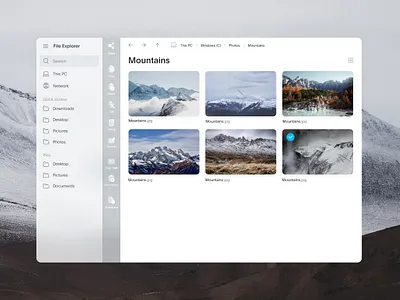 File Explorer Lite design file explorer file manager fluent fluent design icon microsoft ui uidesign userinterface ux windows windows10