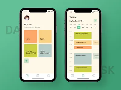 App - dayTask app app design app ui design designapp shedule ui uidesign uiux uiuxapp uxdesign webdesign yourday