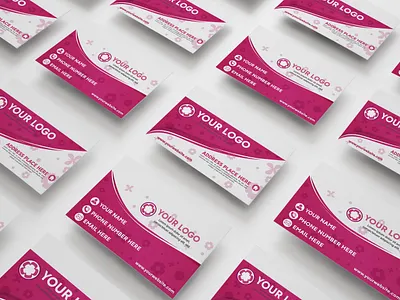 Pink Business Card abstract design adobe artist artwork branding business cards creative design dribbble identity illustration vector