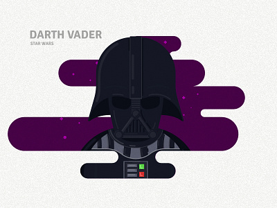 DARTH VADER cartoon illustration darthvader digital illustration flat illustration flatdesign graphicdesign graphicdesigner illustration space star wars vector