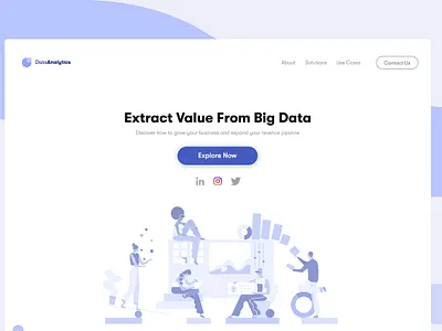 Data Analytics data design dribbble explore illustration minimal web