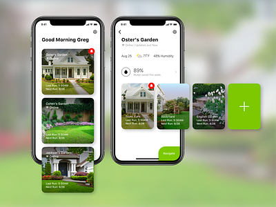 Smart Sprinklers design garden gardening ios iphone x sketch smart smart sprinklers smarthome sprinkle ui vector yard