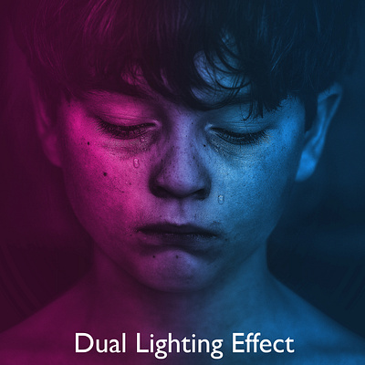 Dual Lighting Effect branding design duotone graphic design illustration