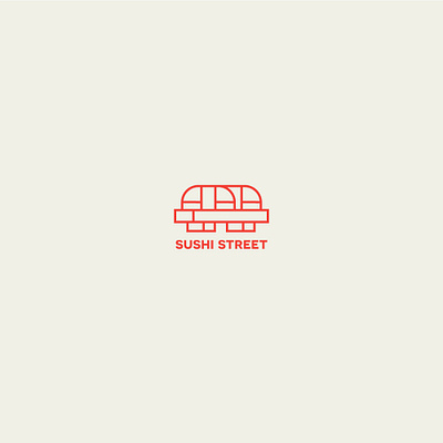 SUSHI STREET branding design icon illustration illustrator logo sushi vector