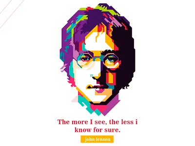 John Lennon art britpop colorful design geometric illustration john lennon music pop art the beatles wpap