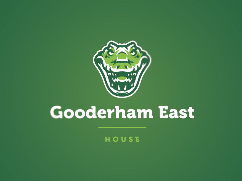 Gooderham House Crocodile alligator character crocodile icon illustration logo logo design mascot design school house
