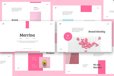 Merrina - Brand Guideline Keynote blogging book brand branding brochure catalog fashion guide guidelines keynote manual mood board nude nuetral pitch deck powerpoint pptx presentation style visual style