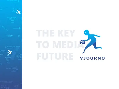 VJOURNO - Logo Design app characters creative illustration logo