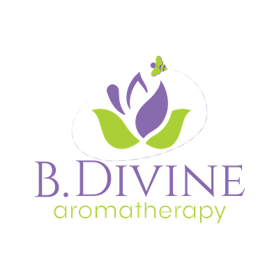 B Divine v01 aromatherapy branding design illustration logo vector wellness