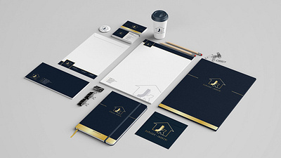 Braning fro Jaokeni brand brandidentity branding business card color cup design envlelope folder icon letterhead logo logodesign notebook pencil