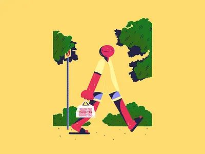 Late Summer Vibes – 1🚶‍♂️ character chill drawing illustration summer summertime vibes walk