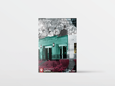 Indiana University Cinema Fall 2019 program booklet bicentennial book booklet booklet design collage cover artwork cover design coverart design graphic design layout layout design publication design
