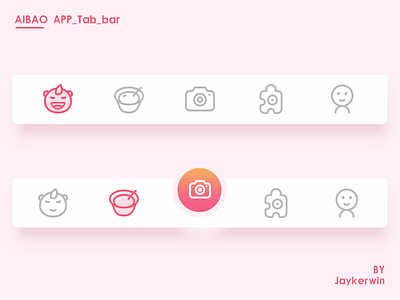 AIBAO tab bar icon ui
