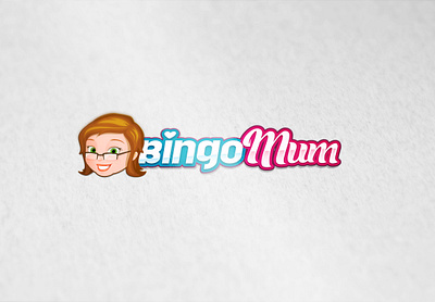 BingoMum.co.uk Logo awesome bingo brand cartoon casino character clean colorful design gambling game gaming illustration logo mascot playful slots ui vector web