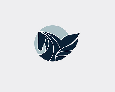 HarloKyn Logo Mark brand design branding finance illustration logo pegasus vector wings