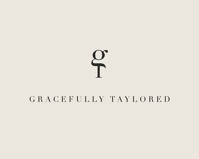 Gracefully Taylored Blog Logo blog brand design branding logo monogram