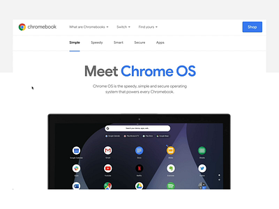 Chromebooks.com chromebooks design system google motion web design