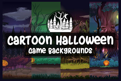 Halloween Game Backgrounds 2d backgrounds fantasy game game assets gamedev