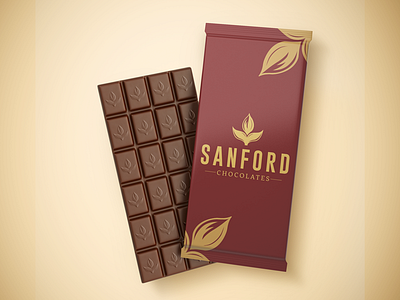 Sanford Chocolate vintage type adobe appealing design brand branding cannabis cbd chocolate design food graphic design graphic design logo illustration illustrator logo logo design packaging retro vector vintage vintage logo