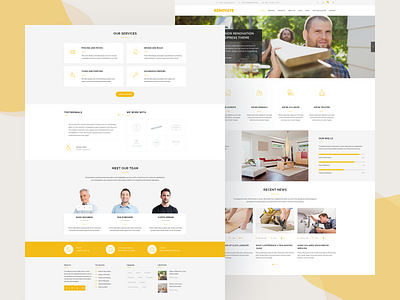 Renovate - Construction Renovation WordPress Theme architect building company construction contractor electrician handyman painter plumber remodeling renovation theme tiler wordpress