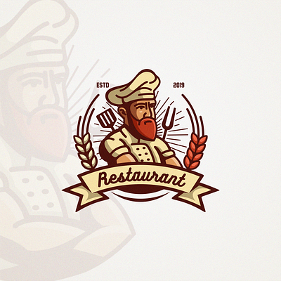 chef logo design brand branding character designs esport games illustration logo mascot masculine