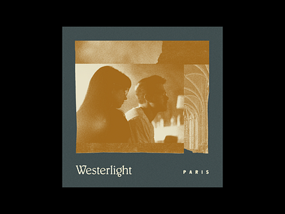 Westerlight Paris single art album art collage design music oklahoma texture type typography