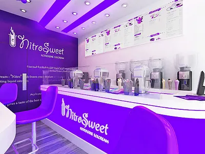 Nitro Sweet Booth 3d branding cafe event exhibition interior interior design stand
