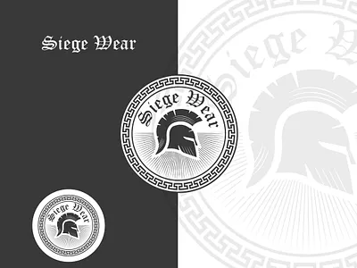 Siege Wear character design flat flat design graphic design icon illustration logo minimal vector war helmet