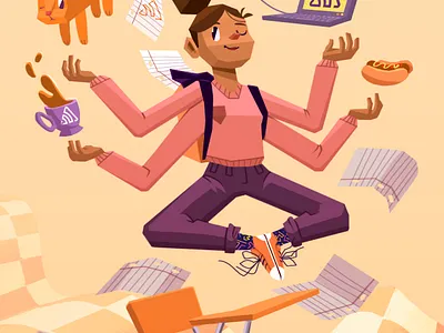 University Handout cats coffee college education elevate hotdogs interns levitate school team university