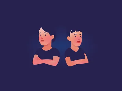 Mascots animation blue character dribbble flat illustration people vector woman