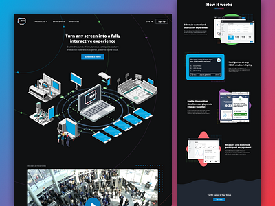 ESC Games Website dark theme design homepage technology ui ux web webdesign website