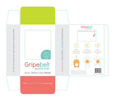 Gripebelt Packaging Design adobe illustrator adobe indesign baby branding design illustration logo package packagedesign packaging