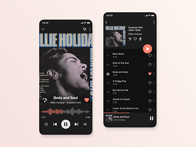 Music Player - Daily UI 009 app daily ui daily ui 009 dark mobile music music player player