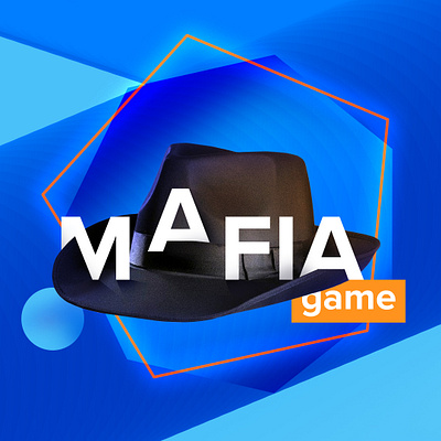 Mafia Game for SMM branding card design game illustration mafia