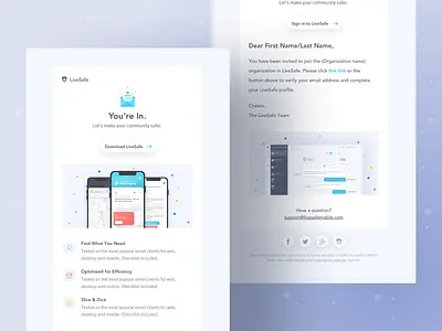 Email Templates app branding community design email email design email marketing email template mobile safety security sketch ui ux